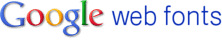 font directory logo Google web fonts on your blog